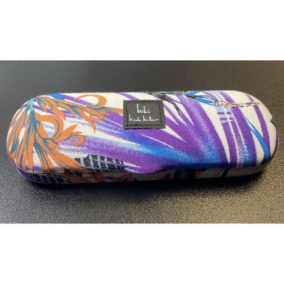Nicole Miller Accessories - Hiki Nicole Miller Multicolor Floral Clamshell Eyeglasses Case